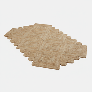 Tapis de jute abstraits de style bohème pour l'intérieur et l'extérieur Tapis de prière brodés tissés à la main Technique jacquard Durable Fabriqué à la machine - Product Image 5