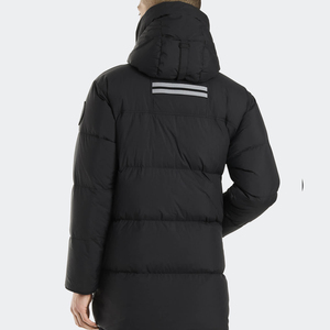เสื้อแจ็คเก็ตพัฟเฟอร์แบบยาวสำหรับผู้ชาย ปักลายตามสั่ง OEM บุนวมหนา อุ่นสบายสำหรับฤดูหนาว ดีไซน์แบบบับเบิ้ลคุณภาพสูง - Product Image 4