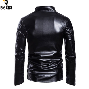 Veste en cuir pour homme à manches longues avec logo personnalisé, design 2026, disponible pour un usage décontracté, à prix avantageux - Product Image 2