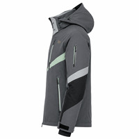 Combinaison de ski professionnelle sur mesure pour homme, 100 % polyester, imperméable 10 000 mm, respirante, avec capuche, extensible, entièrement thermosoudée