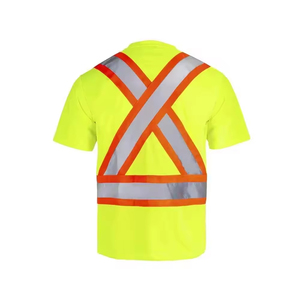 Veste de sécurité haute visibilité pour homme, bandes réfléchissantes, tissu polyester respirant, certifiée CE, protection thermique, personnalisable - Product Image 2