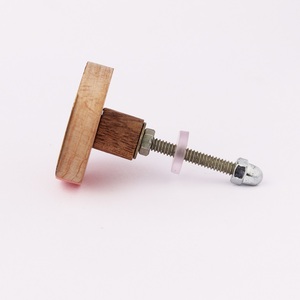Bulk Decorative Wood Door Knobs Pink Drawer Knobs and Pulls Round <b>Cupboard</b> Cabinet Dresser Knobs for Kids Room - Product Image 2