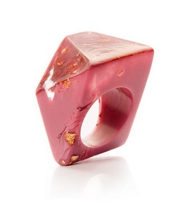 Collection de bagues en résine, inspirées du jade, de l'agate et du cristal, bagues cocktail épaisses, bijoux esthétiques faits à la main par Perfect Enterprises - Product Image 2