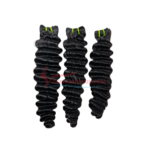 100% Premium Super Double-Drawn vapeur bouclés trame couleur naturelle vietnamien Remy cheveux humains matière première dentelle faisceaux tissage - Product Image 4