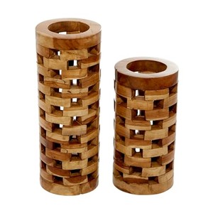 Vases et pots à fleurs en bois de teck, fabrication sur mesure, vente en gros |   Aqdus Saleem Inde - Product Image 5