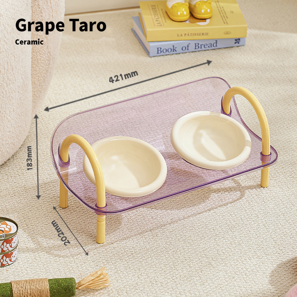 Purple Ceramic Bowl Beige