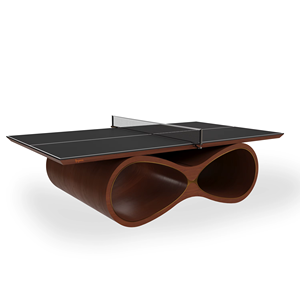 Compre la Mesa de Ping Pong Infinity, una Mesa de Tenis de Mesa de Lujo Moderna con Base de Madera de Diseño, Mesa de Juego Premium para Interiores, para el Hogar o el Club - Product Image 1