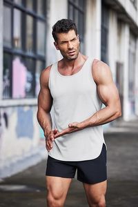 Camiseta sin mangas de algodón premium para hombre, camiseta de gimnasio sin mangas, camiseta de entrenamiento con logo personalizado, ropa deportiva para hombre - Product Image 3