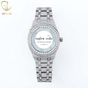 Custom Moissanite Diamond <b>Watch</b> for Men Iced Out Hip Hop <b>Watch</b> D VVS Pass Diamond Tester <b>Skeleton</b> <b>Automatic</b> Movement <b>Watch</b> - Product Image 1