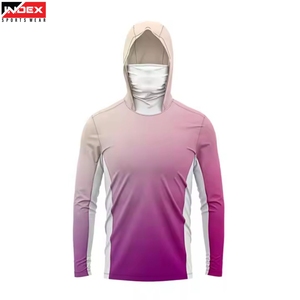 เสื้อฮู้ดตกปลาแบบขายส่งสั่งทำพิเศษ แขนยาว ป้องกันรังสียูวี สำหรับผู้ชาย - Product Image 1