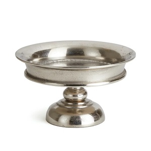 Vintage Metal Centerpiece Bowl for Luxury Events & <b>Wedding</b> Decoration Elegant Gold Finish Handcrafted Metal Pedestal Fruits Bowl - Product Image 3