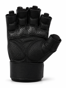 Custom Logo Unisex Leather Fitness Gloves <b>Half</b> Finger Weight Lifting Non <b>Slip</b> Breathable Gym Training Body Building 0.5kg Fasten - Product Image 2