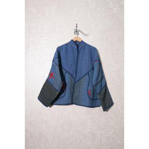 Chaqueta Boho India Kantha, Chaqueta Vintage de Algodón Hecha a Mano, Chaqueta de Invierno para Mujer - Product Image 3