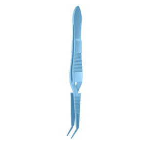 Watzke Forceps de Manipulation de Manchons Oculaires Microchirurgicaux, Manuels, Angulés, à Action Croisée, 110 mm, en Titane - Product Image 3
