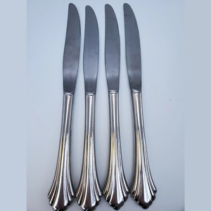 Cuchillo de Cena de Diseño Floral Elegante con Borde Acordonado, Vajilla Ornamentada para Hotel, Proveedor Mayorista de Cubiertos de Acero Inoxidable para Exportación - Product Image 2