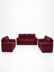 Modern Chicago 321 Maroon <b>Emerald</b> Sofa Set Wood Frame Custom Fabric Luxury Office Villa Hotel Hall - Product Image 1