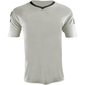 T-shirt sportif pour homme en jersey marron, manches courtes, col en V, tricoté raglan, 100% coton, coupe classique, séchage rapide, motif personnalisé pour équipe, 240g - Product Image 5