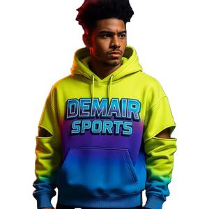 Diseño moderno de tendencia Logotipo personalizado Suéter con cordón a Juego 100% Algodón Fleece Ecológico Ropa deportiva de invierno Gimnasio Entrenamiento - Product Image 1