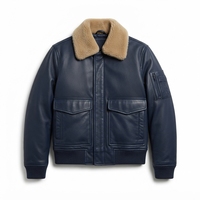 Blouson Bomber Homme en Cuir et Toile, Zippé, Style Streetwear, Réfléchissant, Hiver, Coupe-Vent, Respirant, Grande Taille, Décontracté, Vêtement d'extérieur