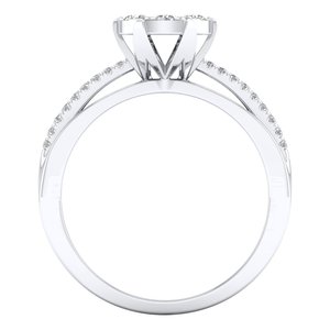 Anillo de Moissanita REYES con Certificado GRA, Corte Brillante Redondo de 0.54 Quilates, Plata de Ley 925 Original, Joyería Fina para Compromiso o Promesa - Product Image 5