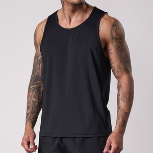 เสื้อกล้ามออกกำลังกายสำหรับผู้ชาย ผ้าถักโพลีเอสเตอร์/คอตตอน ระบายอากาศ แห้งเร็ว เหมาะสำหรับเพาะกาย ฟิตเนส มีตัวเลือกปรับแต่งได้ มีสินค้าพร้อมส่ง - Product Image 1
