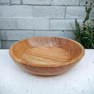 Ensaladera de madera de acacia de alta calidad, perfecta para ensaladas, verduras y centro de mesa decorativo único, venta directa de fábrica al por mayor - Product Image 3