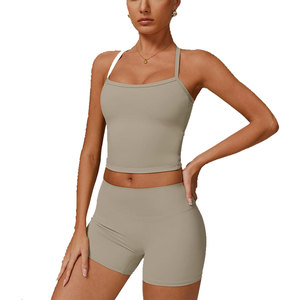 New Arrival Women's 2 Pcs Sets Suitable For Daily <b>Exercise</b> Meditation Workout Athleisure Sportswear Women's Sets Custom Printing - Product Image 1