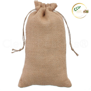 Natural Fiber Jute Packaging <b>Bags</b> with Reinforced Stitching for Extra Durability and Long Term Use - Product Image 2
