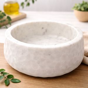 Luxury Natural Marble <b>Bowl</b> Decorative Stone <b>Bowl</b> for Home Kitchen Decor - Product Image 1
