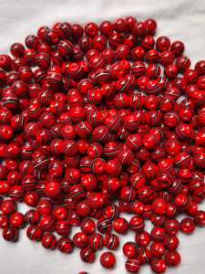 ลูกปัดแก้วทรงกลมแบบขายส่ง ขนาด 8 มม.-16 มม. |   สีผสมและตัวเลือกสีแดง |   พื้นผิวเรียบเนียนสำหรับอุปกรณ์งานฝีมือทำเครื่องประดับ - Product Image 2