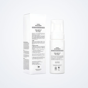 Nettoyant visage pour hommes Cicarinic, mousse nettoyante 150ml, faible pH, Cica Panthenol, mousse à bulles unisexe. - Product Image 2