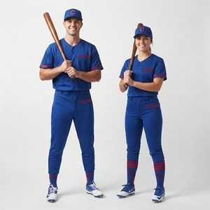 Wholesale Sublimation Bottom Team Softball Wear Polyester Plain Custom Sublimation Baseball Pants White - Product Image 2