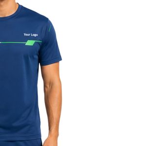 T-shirt de sport pour homme, bleu royal, performance, séchage rapide, athlétique, gym, course à pied, entraînement, logo personnalisé, OEM - Product Image 3