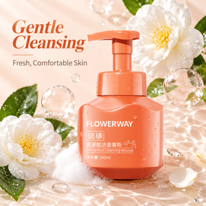 FLOWERWAY Amino Acid Cleansing Mousse 200 мл Нежная пенка для умывания с аминокислотами, контролирующая жирность и увлажняющая кожу - Product Image 2