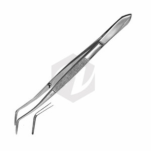 Pinzas Meriam de la Mejor Calidad, 16 cm, Punta Angulada Serrada, Pinzas Quirúrgicas Dentales para Algodón, Instrumento de Precisión de Acero Inoxidable - Product Image 3