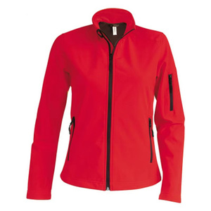 Veste softshell unisexe doublée polaire coupe-vent résistante à l'eau coupe ajustée pour l'extérieur blanc rouge marron gris personnalisable OEM - Product Image 1