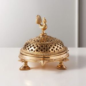 Designer Metal Incense <b>Burner</b> With Intricate Detailing For High End Home Decor And Gifting Collection - Product Image 1