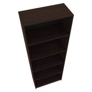 Libreria aperta in noce colorato con 5 ripiani - Product Image 4