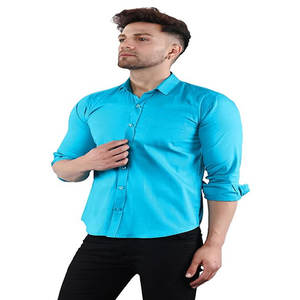 Camisas Casuales Formales de Lino y Algodón para Hombre, Primavera Otoño, Color Sólido, Manga Larga, Cuello con Botones, Anti-Pilling, Logotipo Personalizado en la Parte Delantera - Product Image 4