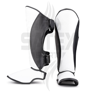 Espinilleras de Boxeo de Diseño Popular para Niños, Jóvenes y Adultos, MMA, Kick Boxing, Entrenamiento, Protección Profesional de Cuero - Product Image 1