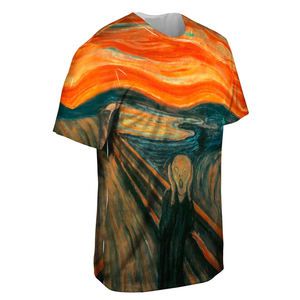 Camiseta de Manga Corta para Hombre, 100% Algodón, Impresión por Sublimación, Corte Regular, Secado Rápido, Transpirable, Superventas - Product Image 4