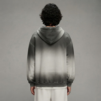 Hoodie Pria OEM Musim Dingin Kasual Bahan Tebal 100% Katun Bordir Ramah Lingkungan Ukuran Oversize Gaya High Street Spray