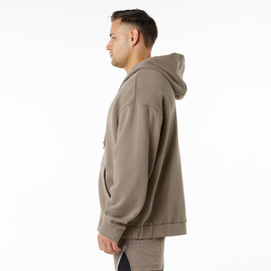 เสื้อฮู้ดดี้ผู้ชายแบบซิป ทรงโอเวอร์ไซส์ สวมใส่สบาย ผ้าฟลีซเนื้อนุ่ม ผ้าฝ้าย ซิปยาวเต็มตัว เหมาะสำหรับฤดูหนาว พร้อมขายออนไลน์ - Product Image 3