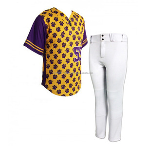 Pakistan-Made Custom-Designed Plus Size Softball Uniform Set Best Quality Baseball Jerseys Pants Printed Sportswear 100% - Product Image 2