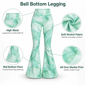Casual Bell Bottom <b>Legging</b> Provides Soft Material Flexible Comfort & Stylish <b>Flared</b> Shape For Yoga Exercise & Everyday Lifestyle - Product Image 6