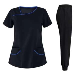 Uniformes Médicos de Verano de Alta Calidad al por Mayor, Uniformes de Enfermera para Mujer, Ajuste Perfecto, Tela Elástica Transpirable de Secado Rápido - Product Image 3