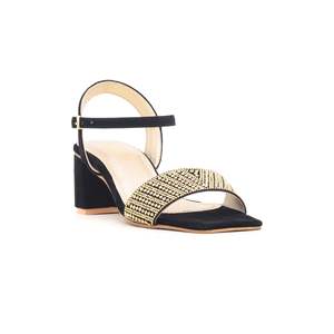 Sandales à talons noires FN5459 Chaussures de fantaisie élégantes - Product Image 3