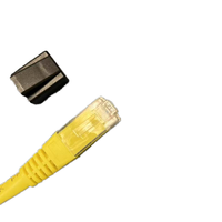 Protectores de Polvo para Conectores RJ45 8P8C (Material HDPE Negro Semitransparente) para Accesorios de Conectores
