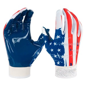 Guantes de Fútbol Americano para Jóvenes, Tejido Transpirable, Diseño Personalizado, Multifuncionales, para Receptor - Product Image 1