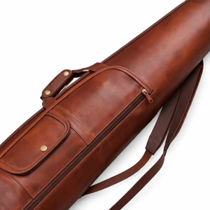 Sac à fusil en cuir unisexe à vendre, pour le tir en plein air, emballage personnalisé, matériau en cuir véritable. - Product Image 6